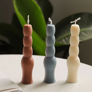   Длинные 4-секционные свечи, силиконовая форма, свеча для ароматерапии, силиконовая форма для мыла