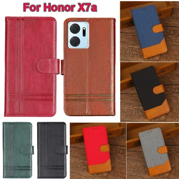 для Etui Honor X7A Откидная крышка Кожаная сумка для телефона Чехол Для Honor X9A 5G X7A X8A CRT-LX1 CRT-LX2 Mujer Funda HonorX7a RKY-LX2 чехол