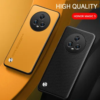 Для Honor Magic5 чехол из натуральной кожи с мягкой рамкой для защиты чехлов для камеры Honor Magic5 Lite Magic5 Pro/Magic4 Pro