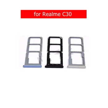 для Realme C30 Держатель лотка для карт памяти Слот для SIM-карты Micro SD Держатель адаптера Запасные части для ремонта