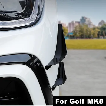 Для VW Golf 8 MK8 2020 2021 2022 4 шт./лот, боковой защитный спойлер на переднем бампере автомобиля