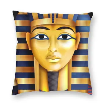 Древний Египет Фараон Король Тут Наволочка 40x40 Украшение 3D Принт Египетская Наволочка для Дивана Двусторонняя