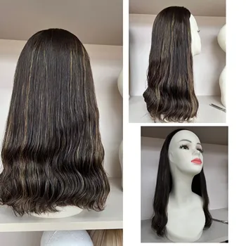 Европейская резинка для волос Virgin натурального цвета HL Tsingtaowigs Кошерный парик с нижней волной для женщин Бесплатная доставка