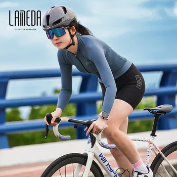 Женская велосипедная майка LAMERDA, удобная светоотражающая солнцезащитная майка для шоссейного велосипеда MTB, майка для гоночного велосипеда, спортивная одежда, Джерси