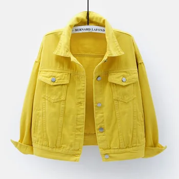 Женское пальто Джинсовая куртка traf Новая Японская Джинсовая куртка весной и летом 2021 года Женская Свободная куртка в Корейском стиле
