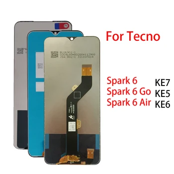 ЖК-дисплей для Tecno Spark 6 Go 6 Air, сенсорный экран для Tecno KE5 KE6 KE7, замена дигитайзера ЖК-дисплея в сборе