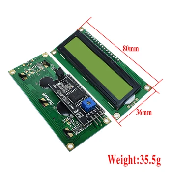 ЖК-модуль LCD1602 Синий Экран IIC/I2C 1602 Для Arduino 1602 LCD UNO R3 Mega2560 Зеленый Экран