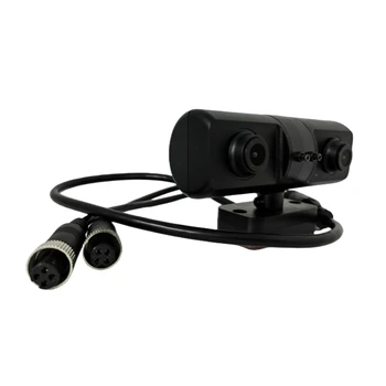 Заводская распродажа, универсальная камера заднего вида, широкоугольная ИК-камера ночного видения, Двухобъективная камера со звуком