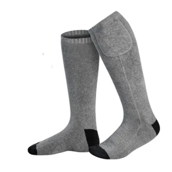 Зимние носки с подогревом 3,7 В 2200 мАч, электрические носки с аккумулятором, гетры для ног унисекс, термоноски