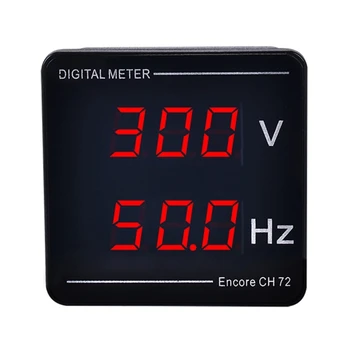 Измеритель напряжения и частоты С Двойным Цифровым Дисплеем AC50-500V 10-99.9 Гц Высокоточный Цифровой Измеритель Вольтметр Частотный Тест