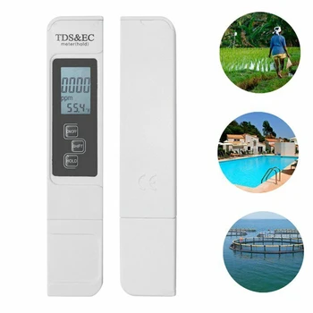 Измеритель температуры, Тестер воды, Измеритель качества воды, Измеритель температуры 0-9999ppm, цифровой дисплей, многофункциональный