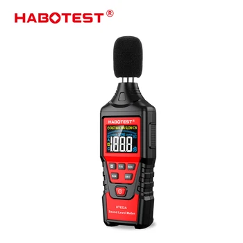 Измеритель уровня звука HABOTEST 30-130dBA Мини-Цифровой измеритель децибеллов Регистратор звукового шума Измеритель уровня звука в децибелах Индикатор уровня звука