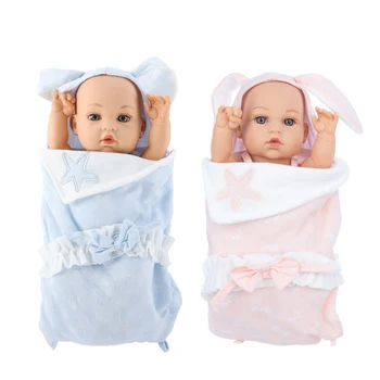 Имитационная кукла-Реборн из мягкого силикона 30 см, сопровождающая малыша, Играющая в куклы для сна, Куколка для девочек, Игрушка для новорожденных