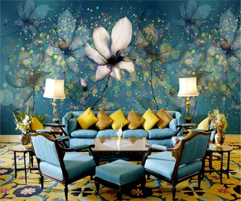 Индивидуальный Индивидуальный стиль, абстрактный цветочный фон для спальни, гостиной, телевизора, обои, бумага для рисования