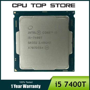 Используется четырехъядерный процессор Intel Core i5-7400T, i5 7400T с частотой 2,4 ГГц, четырехпоточный процессор 6M 35W LGA 1151