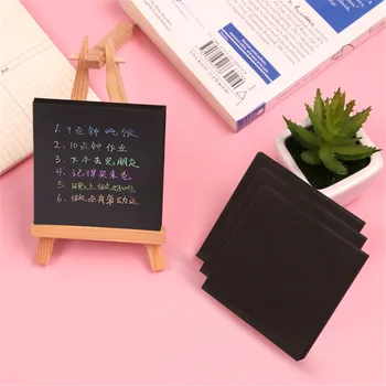 Кавайные черные блокноты с липкими наклейками для заметок Офисные Корейские канцелярские принадлежности для скрапбукинга Школьные принадлежности
