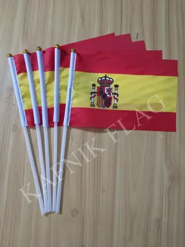 Кафник, 5 шт. тканевые флаги Испании 14*21 см Бесплатная доставка