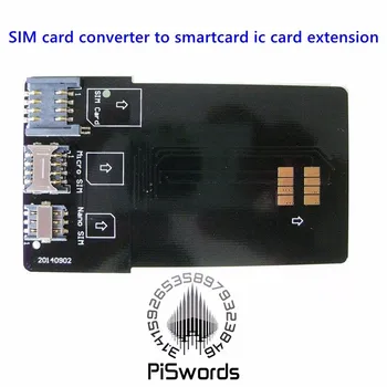 Конвертер SIM-карт В смарт-карту Расширение IC-карты Для Стандартных Адаптеров Micro SIM-карт и Nano Sim-карт Комплект Адаптеров