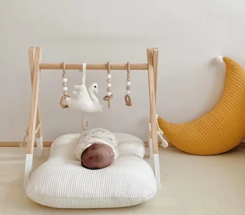 Корейская милая Детская подушка для новорожденных, декоративная хлопчатобумажная подушка Soild Color Moon для детей, Детские кроватки, Детские постельные принадлежности