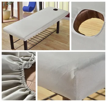 Косметический массажный стол Простыня на резинке Массаж СПА-процедуры Покрывало для кровати с отверстиями Наматрасники