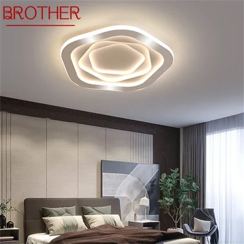 Креативный потолочный светильник BROTHER, современная лампа с пятиконечной звездой, светодиодные украшения для спальни