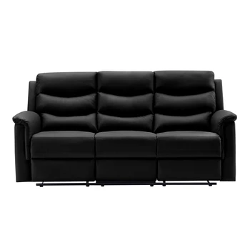 Кресло с откидной спинкой для гостиной из 3 предметов, комплектный диван со спинкой, 3-местный диван для небольшой квартиры, общежития 80,3 ”x 38” x 39,4”