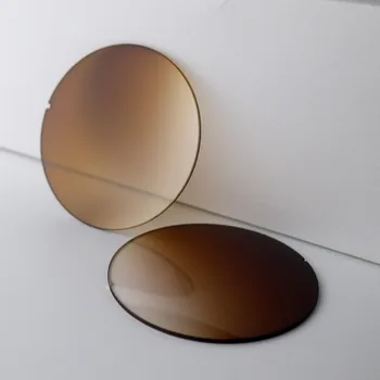 Линзы солнцезащитных очков градиентного коричневого цвета UV400 Базовая кривая 6 Диаметр 75 мм EXIA OPTICAL серии E11A