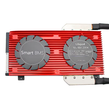 Литий-ионный аккумулятор LiFePO4 Smart 16S 48V 200A BMS с балансом для аккумуляторной батареи LIFEPO4