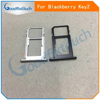 Лоток для SIM-карты для BlackBerry Keytwo Key2 Слот для sim-карты Держатель для BlackBerry Key two Key 2 Запасные части Черный, серебристый цвет