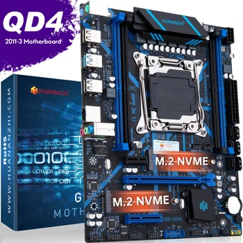 Материнская плата HUANANZHI QD4 X99 Intel XEON E5 LGA2011-3 Всех серий DDR4 RECC NON-ECC Память NVME USB3.0 SATA