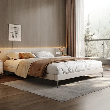 Мебель для дома Двуспальная кровать кровать для подростка с деревянным каркасом роскошная мебель для спальни Современная дизайнерская мебель для спальни бесплатная доставка