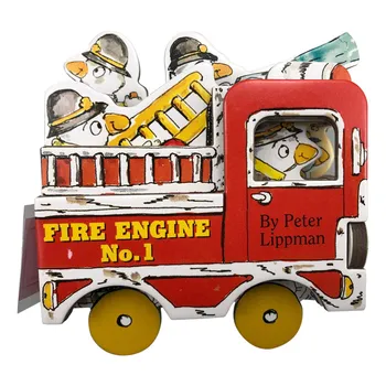 Мини-колеса, мини-пожарная машина, детские книжки для детей в возрасте от 1 до 2 лет, английская книжка с картинками 9780761124986