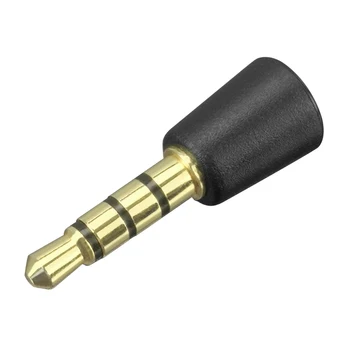 Мини портативный микрофон для записи звука 3,5 мм микрофон с металлическим разъемом для геймпада PS4, адаптера для мобильного телефона и ноутбука