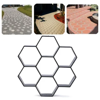 Многоразовая Садовая форма для тротуарной плитки, изготовленная своими руками, брусчатка, Садовая дорожка, бетонная форма для тротуарной плитки
