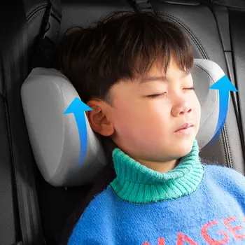 Многофункциональная автомобильная подушка для шеи, регулируемая по высоте U-образная автомобильная подушка для сна, Невидимая молния для детей