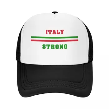 Модная Итальянская Шляпа дальнобойщика для мужчин и женщин, Персонализированный Регулируемый Итальянский флаг для взрослых, Бейсболка 