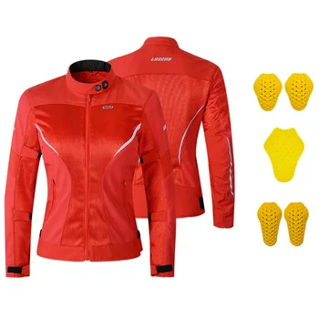 Мотоциклетная куртка LYSCHY, Дышащая сетка, защита от падения, Джерси для мотогонок, Сетка для защиты тела, Одежда для велоспорта, лето
