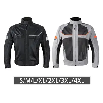 Мотоциклетная куртка, светоотражающая куртка для мотокросса для мужчин, женщин, лето