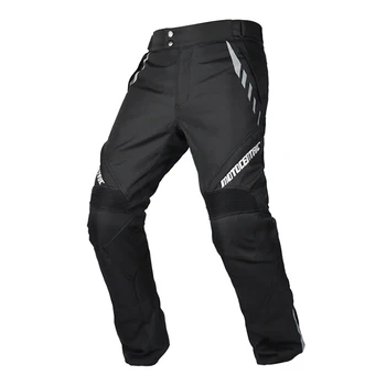Мотоциклетные брюки, теплые мужские байкерские брюки, Ветрозащитное снаряжение для защиты мотоциклов, Дышащие брюки для езды на мотоцикле, защита от падения