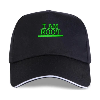 Мужская бейсболка Linux I Am Root из 100% хлопка, компьютерная операционная система Linux, Одежда для гиков, юмор