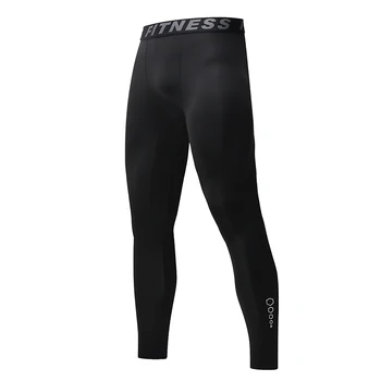 Мужские спортивные штаны, черные тренировочные штаны, дышащие, впитывающие пот леггинсы для бега и фитнеса