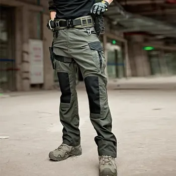 Мужской комбинезон Весенне-осенний, новая модная строчка, тактический военный для путешествий на открытом воздухе, брюки большого размера для кемпинга