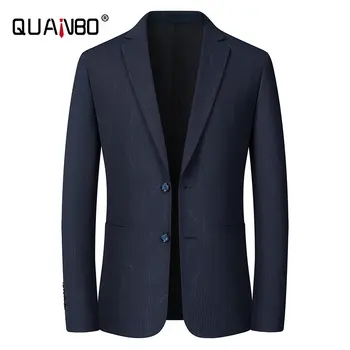Мужской повседневный классический костюм в полоску Blazer Masculino, пальто в полоску, новинка 2023 года, элегантные дизайнерские блейзеры и куртки Smart Slim Fit.