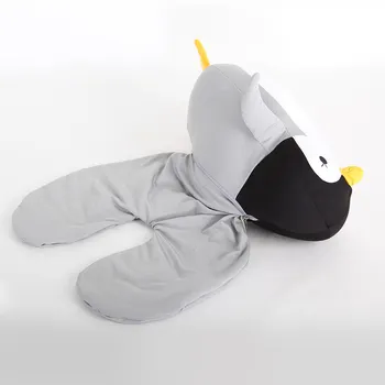 Мультяшный U-образный подрамник для шеи, Милые подушки для путешествий, Подушки для подголовника, подушка для деформации Пингвина