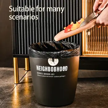 Мусорное ведро Минималистичной формы, Компактная пластиковая корзина с креативной пряжкой для мусора на рабочем столе в гостиной, органайзер для мусора из бумажных отходов