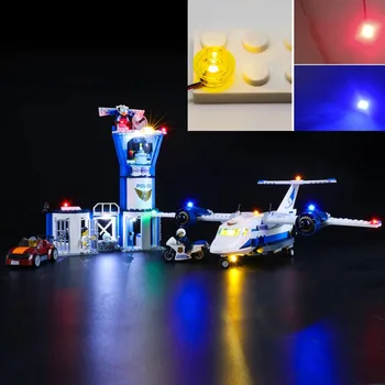 Набор USB-фонарей для конструктора Lego 60210 Sky Police Air Base 60210 Blocks Building Set - (модель LEGO в комплект не входит)
