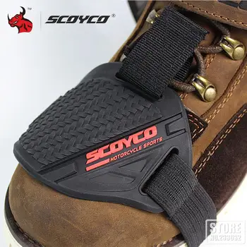 Накладка для переключения передач мотоцикла SCOYCO, ботинки для мотокросса, сменный резиновый чехол для обуви, противоскользящий чехол, защита для переключения передач, протектор ботинок