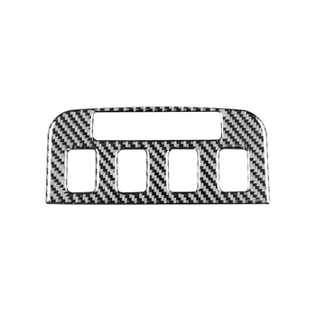 Наклейка на накладку панели регулировки автомобильного сиденья из углеродного волокна