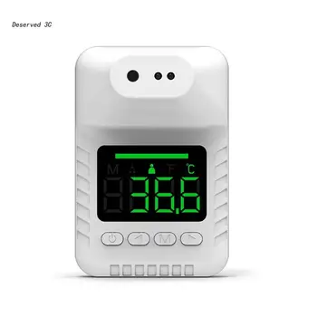 Настенный бесконтактный светодиодный Цифровой термометр R9CB для офисов, фабрик, магазинов, школ, ресторанов, Настенный термометр