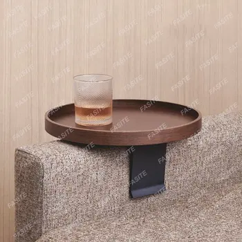 Небольшой портативный журнальный столик со стороны промышленного дивана Минималистичный креативный журнальный столик из дерева Nordic Meubles De Salon Мебель для гостиной